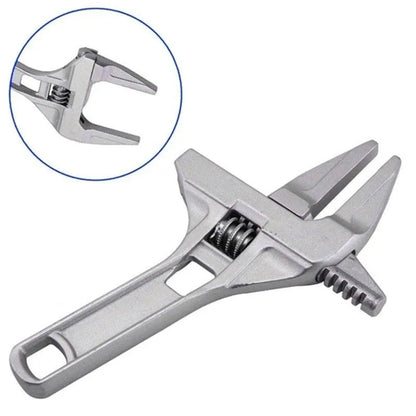 Mini Adjustable Bathroom Adjustable Wrench Strong Clamping Large Open End Multifunctional Aluminum Spanner Bathroom Repair Tool