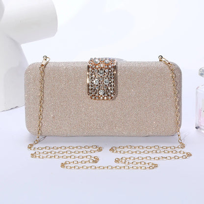 New dinner Bag European Women's Handbag Diamond Banquet Handbag Gown Evening Bag