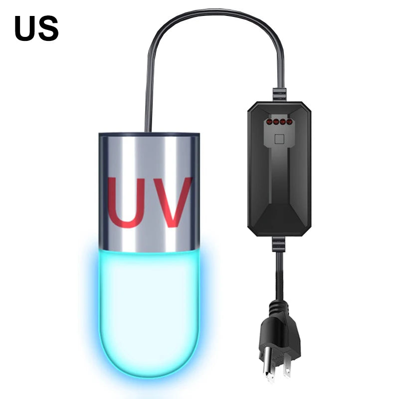 Mini Aquarium Ultraviolet Lamp Fish Tank Uv Clean Light Removing Microorganisms Stabilize Water Quality Fish Tank Uv Light