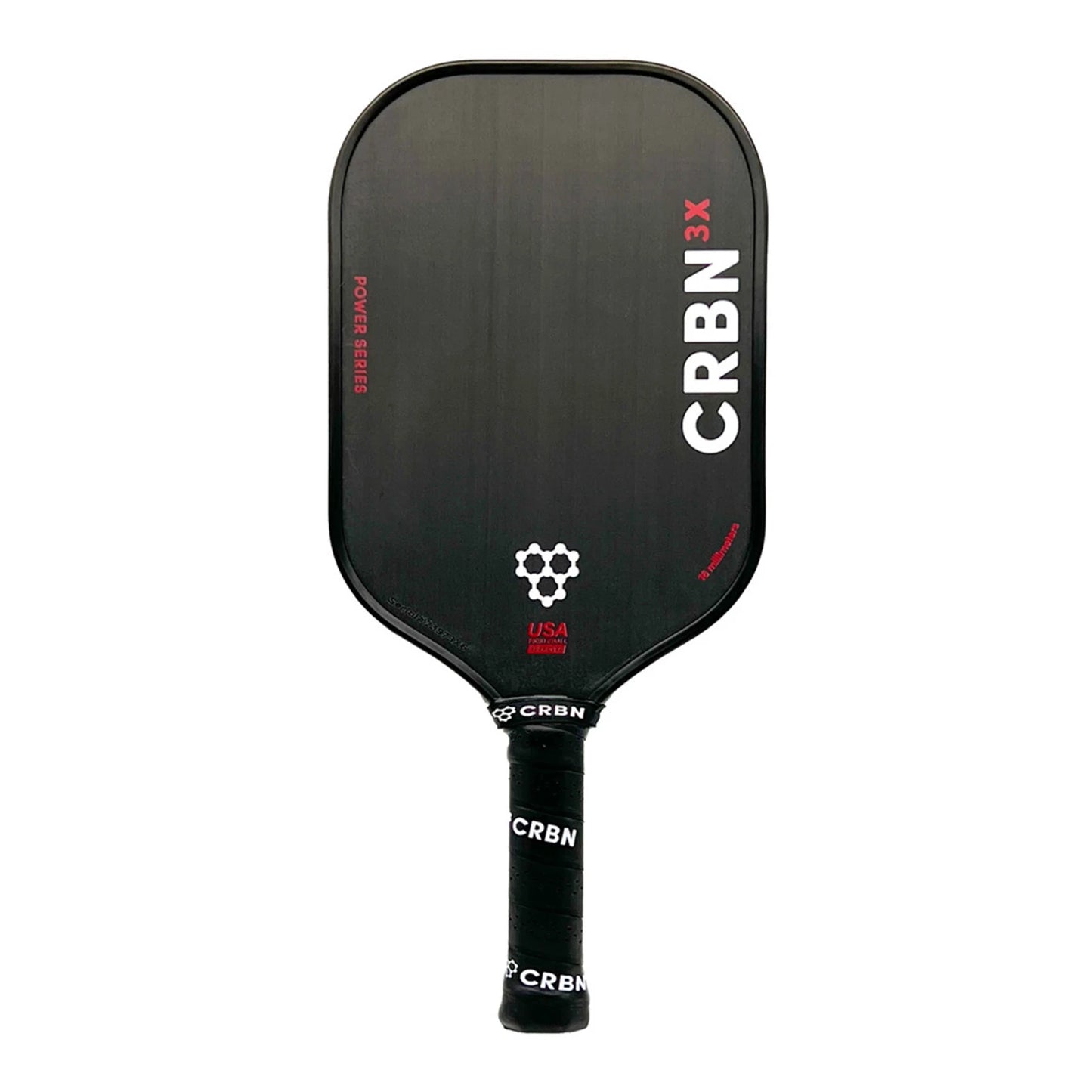 CR-BN 3X Power Series 16mm Pickleball Paddle T700 Toray Carbon Fiber Surface Hybrid Paddle Increased Power & Feel USAPA Approve