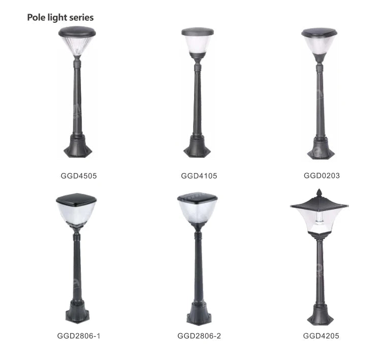 YYHC-2023 Outdoor Pillar Gate Lawn courtyard Lights LED Solar Lamp Post Street landscape Lighting for Home Garden