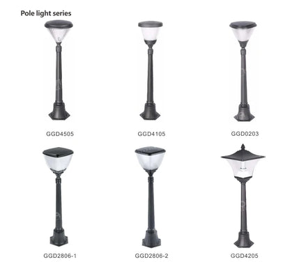 YYHC-2023 Outdoor Pillar Gate Lawn courtyard Lights LED Solar Lamp Post Street landscape Lighting for Home Garden