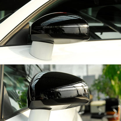 Mirror Cover For Audi TT TTS TTRS MK2 (8J) R8 (42) 2007-2014 Carbon Fiber Look/Gloss Black Exterior Rear View Cap Replacement