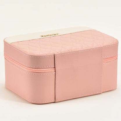 Large capacity portable leather makeup travel case Makeup brush Makeup storage box Storage box, waterproof leather cover