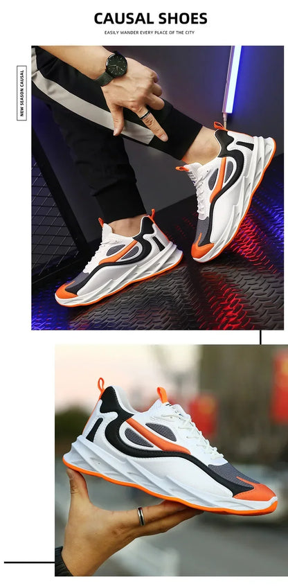 Men's shoes 2024 summer men's fabric single shoes breathable thick soled casual shoes men's Korean version trendy sports shoes