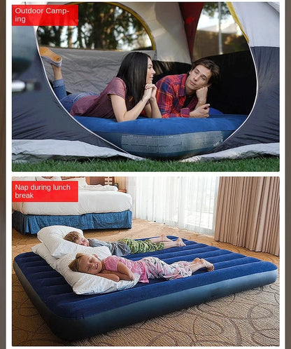 Multifunctional Inflatable Bed Home Outdoor Air Mattress Blue Single Double Pneumatic People Multifunction Mattresses Beds