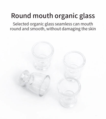 Vacuum Cupping Glass Jar Cellulite Massager For Face Acupuncture Hijama Suction Cup Slimming Fat Burning Health Care Face Sucker