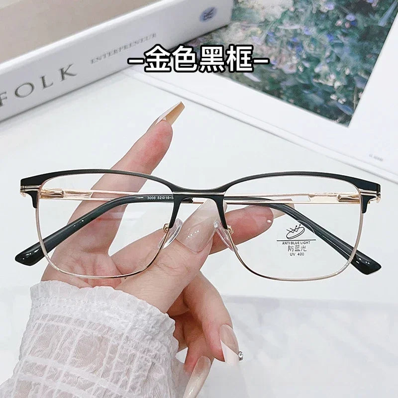 New Ultra Light Anti Blue Light Glasses for Women Fashion Square Eyeglass Frame for Men Myopia Glasses Clear Glasses Eyewear