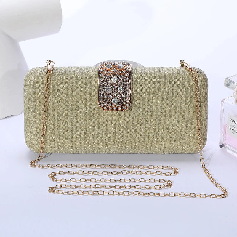 New dinner Bag European Women's Handbag Diamond Banquet Handbag Gown Evening Bag