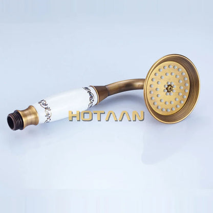 Retail & wholesale solid copper antique brass  handheld shower luxury batnroom Hand Shower Head YT-5191