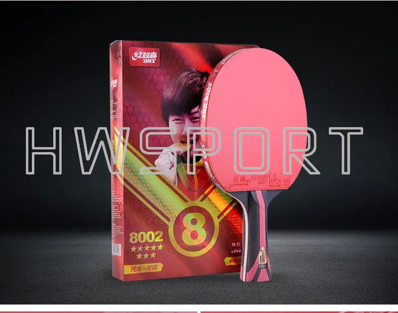 Original DHS 7 Star Table Tennis Racket Offensive 8 Star 9 Star Professional Ping Pong Racket ALC Carbon Paddle