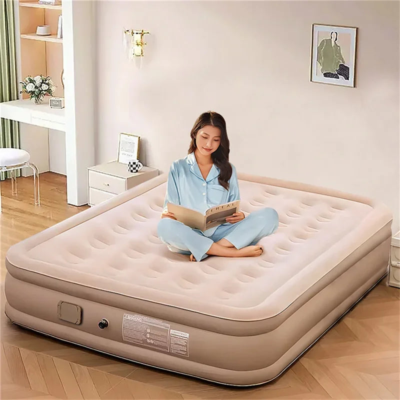 Camping Inflatable Mattress Built-in Pump Thicken Mat For Tent Bed Sleeping Pad Picnic Blanket Travel Air Mat Camping Equipment