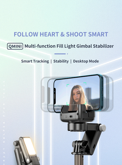 360 Rotation Following shooting Mode Gimbal Stabilizer Selfie Stick Tripod gimbal For iPhone Phone Smartphone live photography