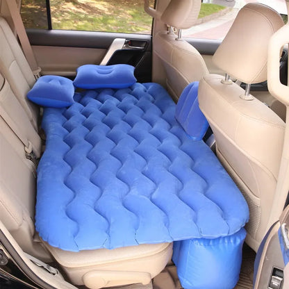 1 set car air inflatable travel mattress bed 135x70cm Auto back seat trunk mattress air bed camping mat car rollaway bed