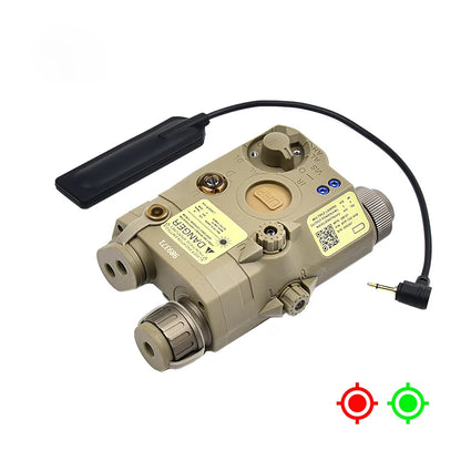 PEQ-15 Tatical Red Green Dot Dual Beam Laser Sight AN No Light IR Fit 20mm Picatinny Rail UHP Airsoft Weapon Hunting Indicator