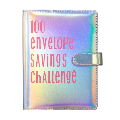 100 Envelope Challenge Binder Save Savings Challenges Loose-Leaf Binder Budget Binder with Cash Envelopes Money Organizer System