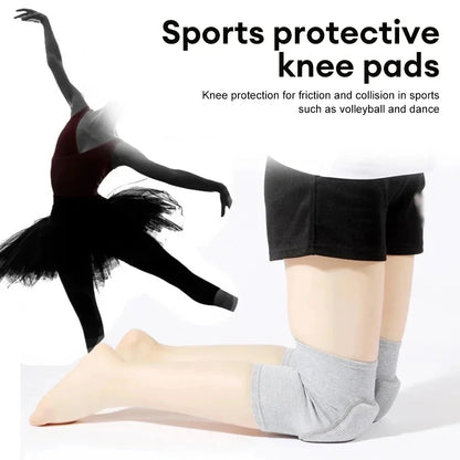 1Pairs Dancing Knee Pads for Volleyball Yoga Women Kids Men Patella Brace Support EVA Kneepad Fitness Sports Protector Work Gear