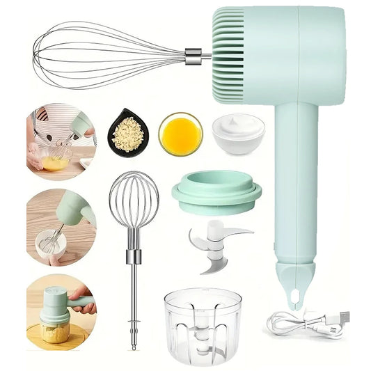 1pc Egg Beater Automatic Cake Baking, USB Rechargeable HandheldEgg Beater For Whizzing, Stirring, And Beating Cream, Electric Ga