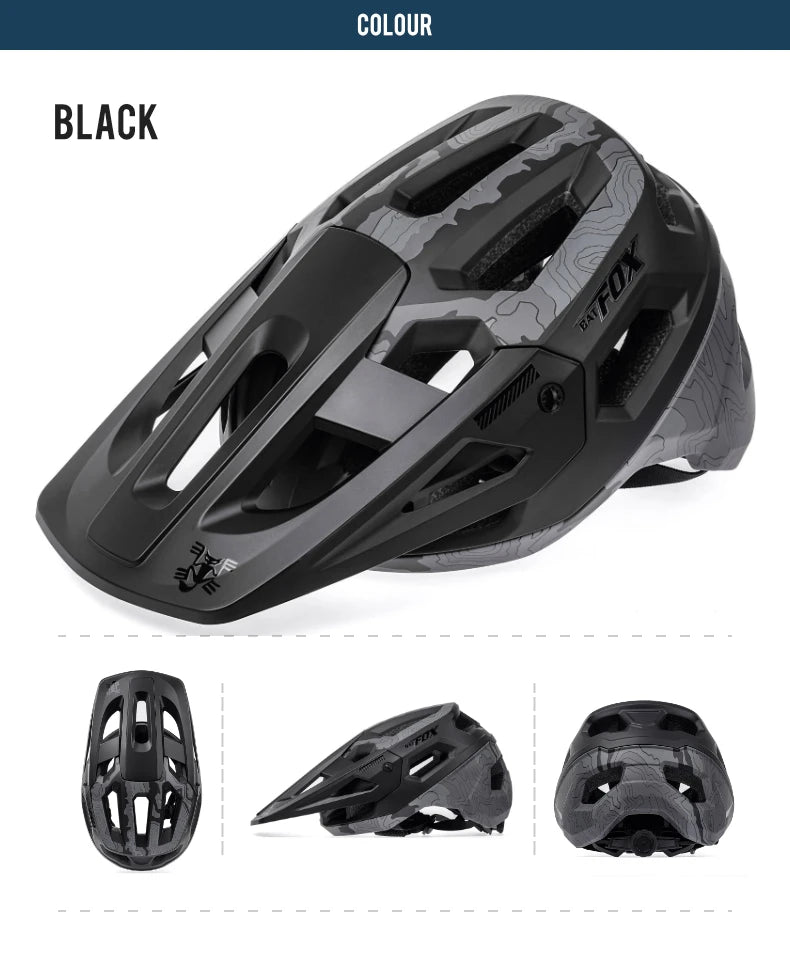 BATFOX bicycle helmet mtb casco fox Ultralight Cycling Helmet for Women Men Racing Mountain Bike Equipments MTB Helmets