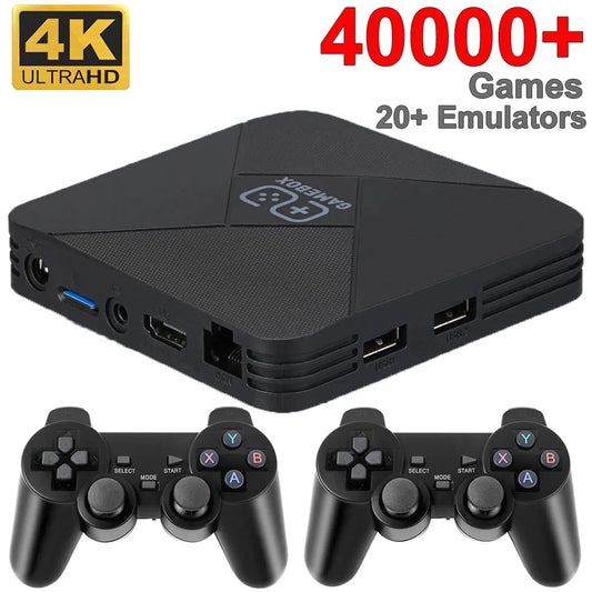 G5 Game Box 4K Dual-System Retro Video Game Console Built-in 40000+ Games 128G TV Box for NDS/PS1/PSP with Gamepad Kid Gift