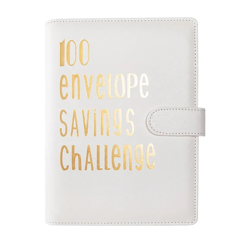 100 Envelope Challenge Binder Save Savings Challenges Loose-Leaf Binder Budget Binder with Cash Envelopes Money Organizer System