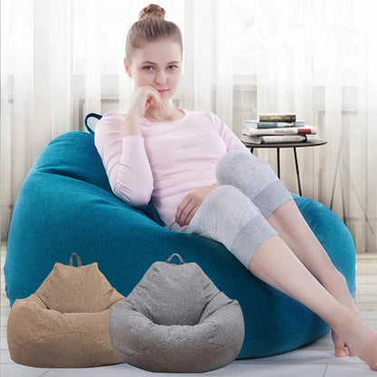 Large Bean Bag Lazy Seat Chair Sofa Cover Couch Soft Fluffy Breathable Adult Child Tatami No padding is included