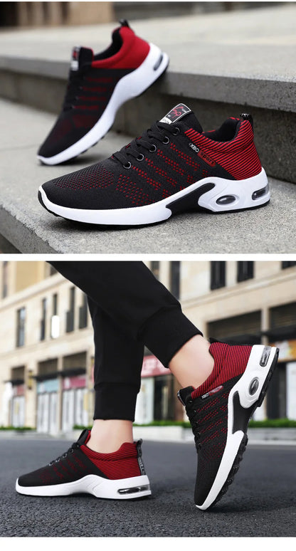 Shoes men 2024 new trend men's shoes breathable lace-up running shoes Korean version light casual sports shoes