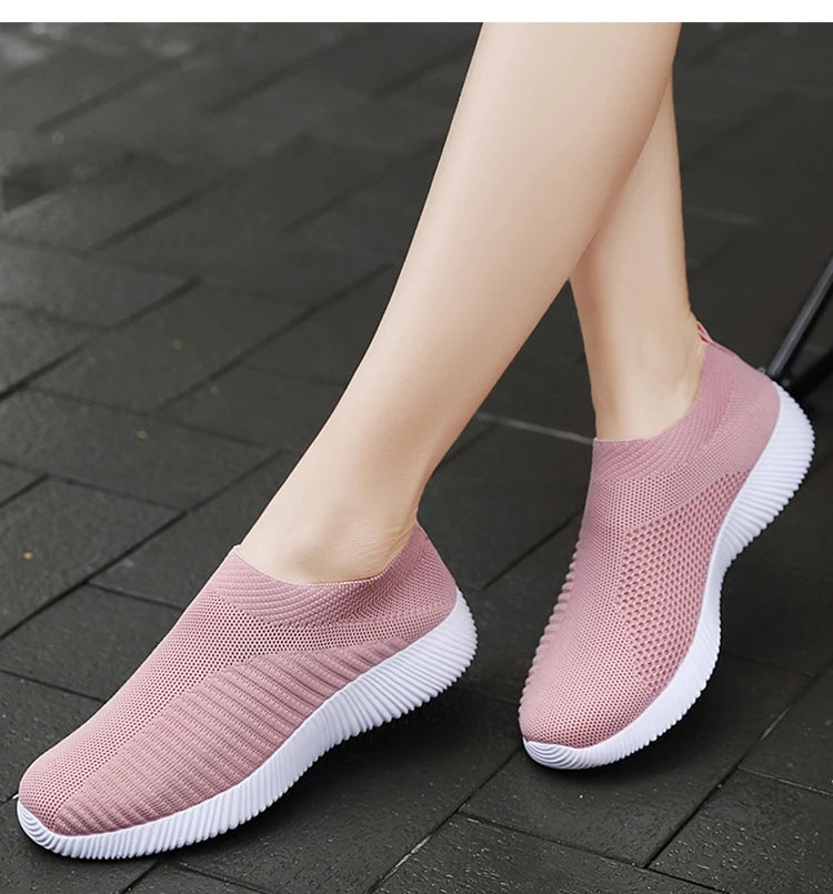 Women Sneakers Slip On Sock Shoes Women Flat Casual Sneaker Women's Sports Shoes Breather Vulcanize Shoes For Women Zapatillas