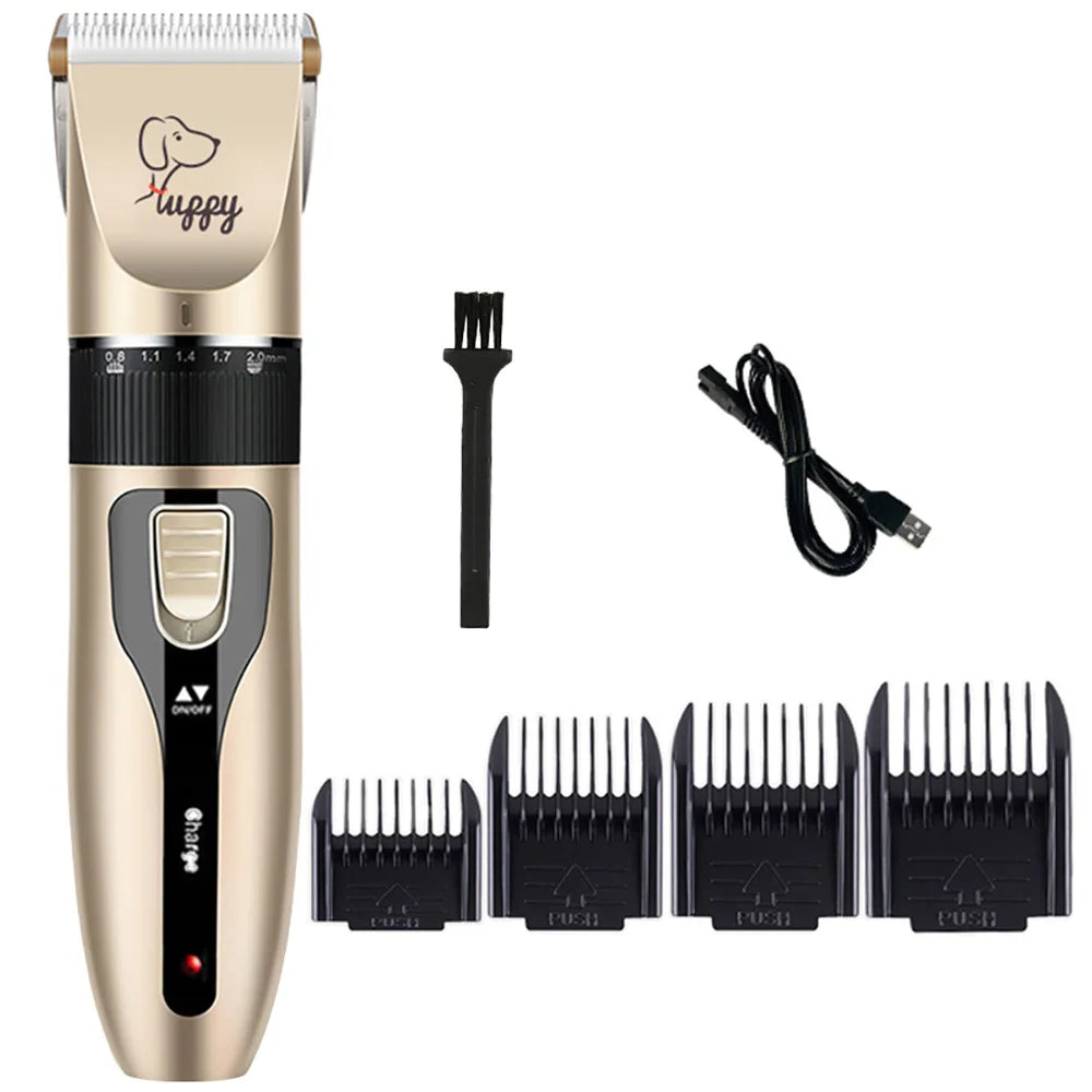 Dog Hair Clipper Pet Hair Trimmer Cat Puppy Grooming Electric Shaver Set Ceramic Blade Recharge Profession Supplies Promotions