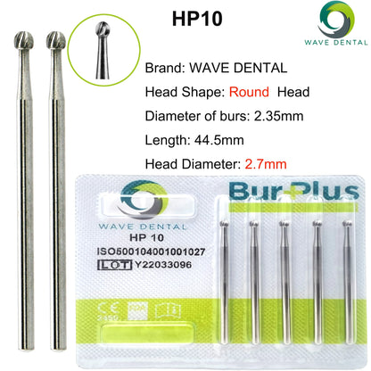 WAVE Dental Burs Tungsten Carbide Bur Dentistry Drills Bits Dental Strawberries HP Cutter Dentist Tools