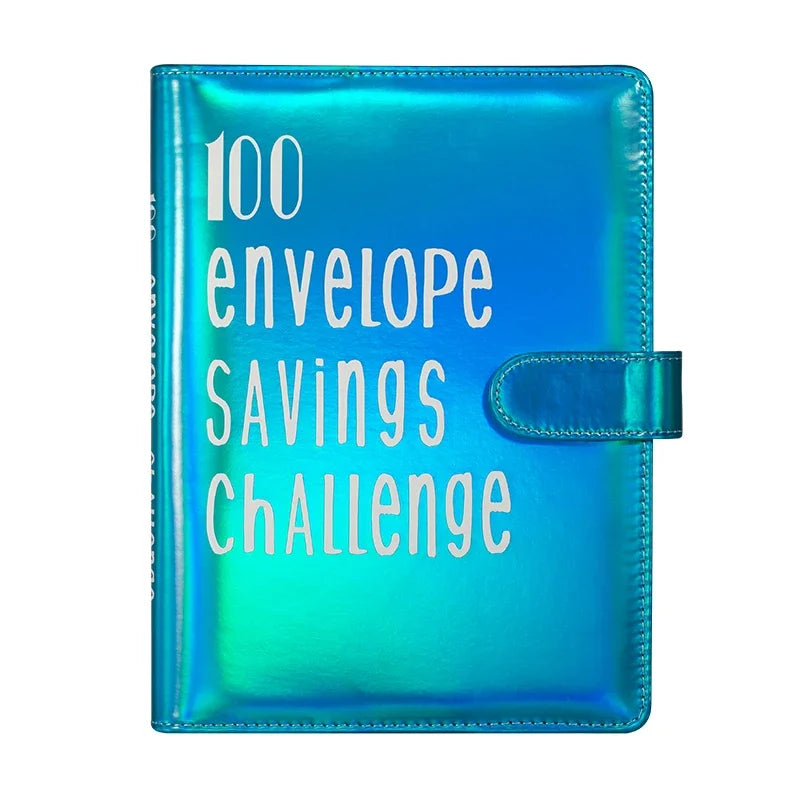 100 Envelope Challenge Binder Save Savings Challenges Loose-Leaf Binder Budget Binder with Cash Envelopes Money Organizer System