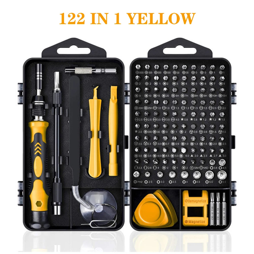 Screwdriver Set  Magnetic Torx Phillips Screw Bit Kit WOZOBUY With Electrical Driver Remover Wrench Repair Phone PC Tools