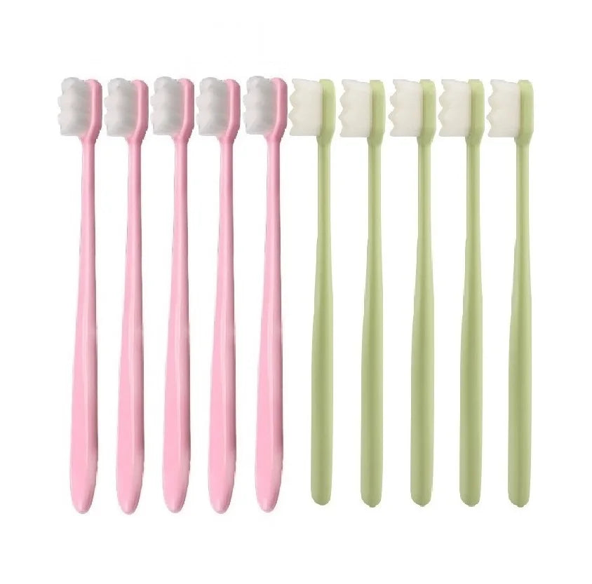 Environmentally Toothbrush Ultra-fine Soft Toothbrush Deep Cleaning soft brush teeth Adult kids Manual Toothbrush For Oral Care