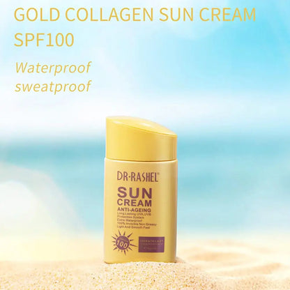 Dr. Rashel Sun Cream Anti-Ageing SPF 100+++ Facial Sunscreen Cream Olar Blocker Moisturizing Refreshing Not Greasy Protector