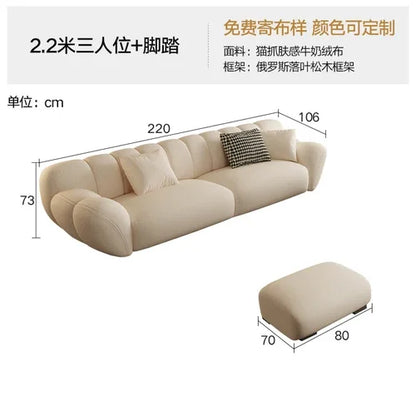 Comfortable Relaxing White Sofa Set, Modern Living Room, Lazy Sofa, Nordic Designer, Sofy Do Salonu, Garden Furniture