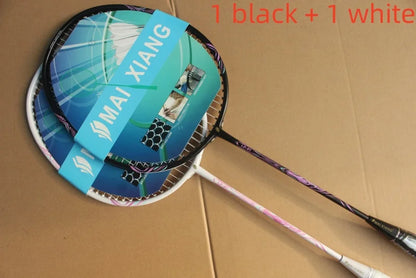 2pcs  MAI XIANG Composite Carbon badminton rackets novice training badminton racquet