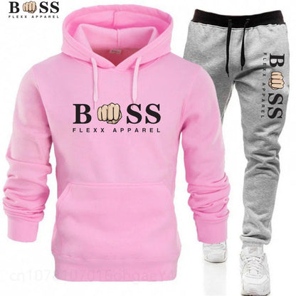 New Autumn Winter Men Women Tracksuit Hoodies + Pants 2Pcs Sets Suit Fashion Trend Hip Hop Y2K Clothing Sportswear Sweatshirts