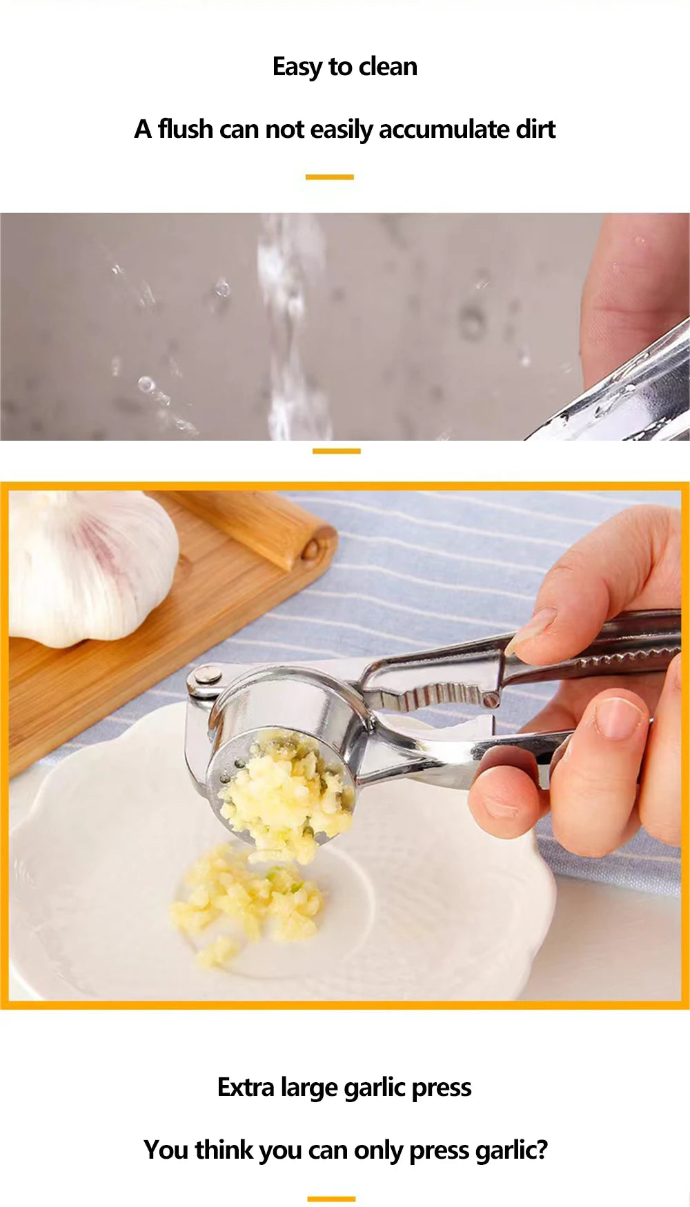 Garlic Press Crusher Mincer Kitchen Stainless Steel Garlic Smasher Squeezer Manual Press Grinding Tool Kitchen Accessories