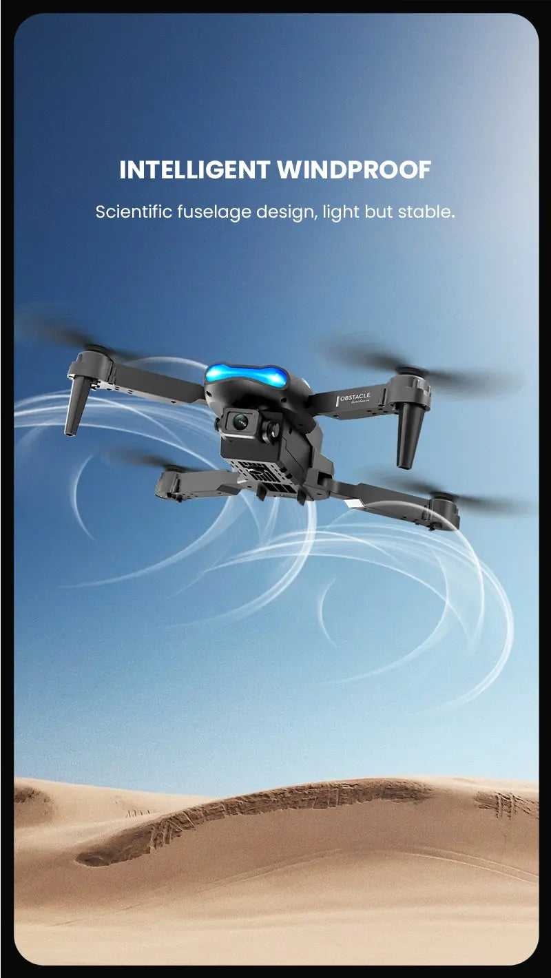 New E99 8K HD Camera Remote Control Drones Foldable Quadcopter Optical Flow Positioning Aerial Photography Remote Control Dron