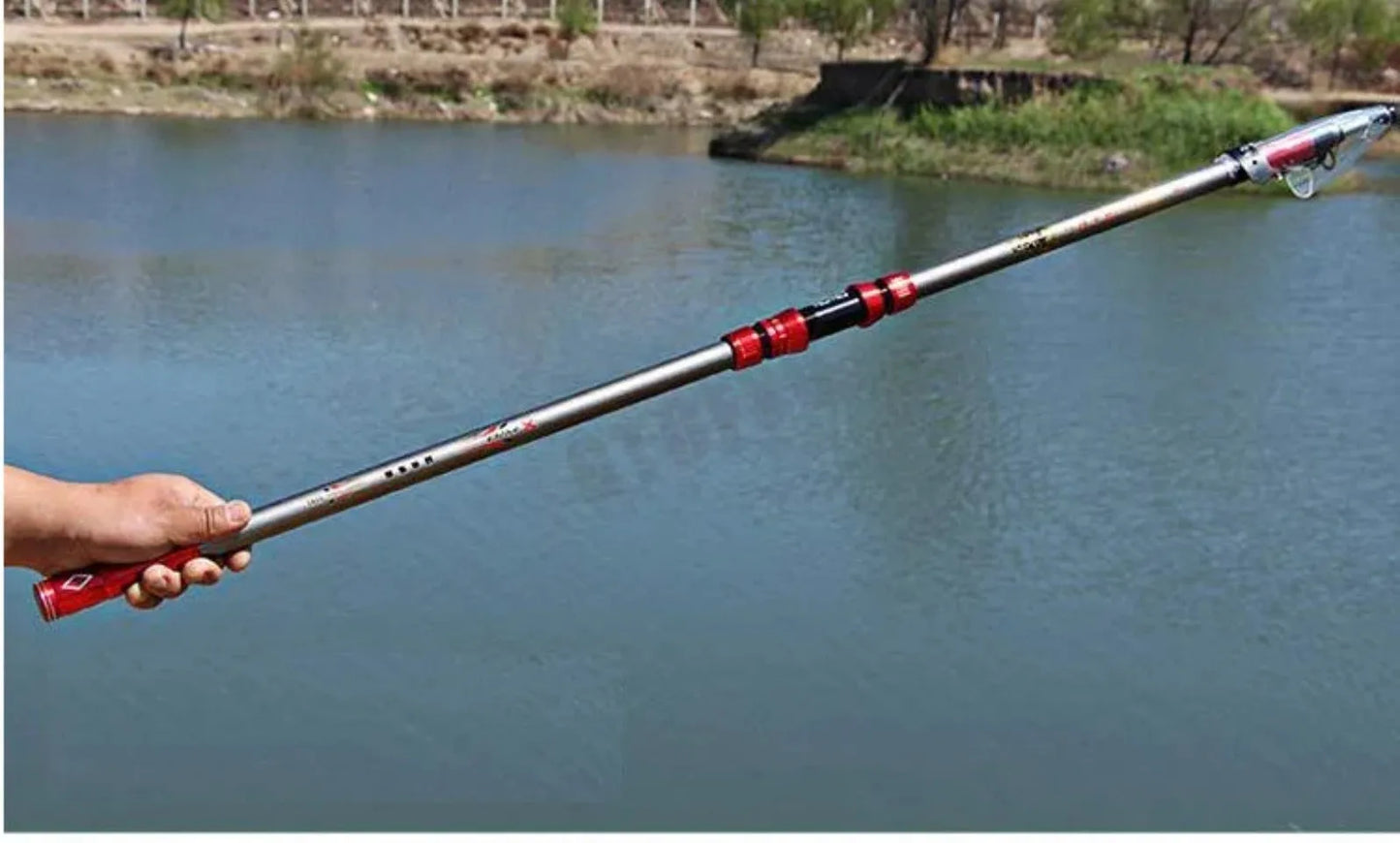 2.7-4.5M Carbon Fishing Rod 100kg above Superhard Long Distance Throwing shot Rod Telescopic Sea Boat High Quality Fishing Rods