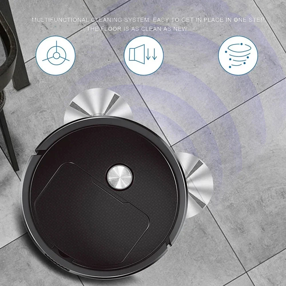 NEW 3 In 1 Smart Sweeping Robot Home Mini Sweeper Sweeping and Household Lazy Person Intelligent Three In One Sweeping Machine