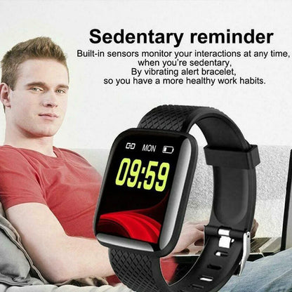 New Smart Watches 116 Plus Heart Rate Watch Men & Women Smart Wristband Sports Watches Smart Band Waterproof Smartwatch