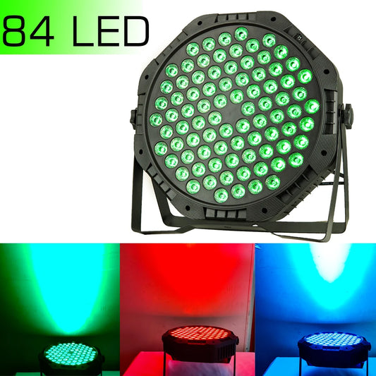 New 80W upgradation 54 par light LED Stage Party Lights Flat Par Strobe Dmx512 Control RGB 3In1 Colors for Dj Disco Wedding Xmas