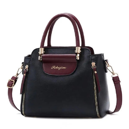 Women's Bags 2024 New Fashion Women's Bags Hit color Hand-held Bag Europeand the United States All-match Shoulder Messenger Bag