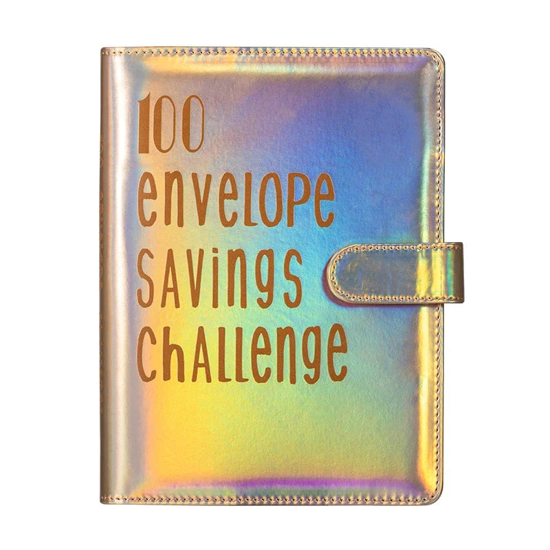 100 Envelope Challenge Binder Save Savings Challenges Loose-Leaf Binder Budget Binder with Cash Envelopes Money Organizer System