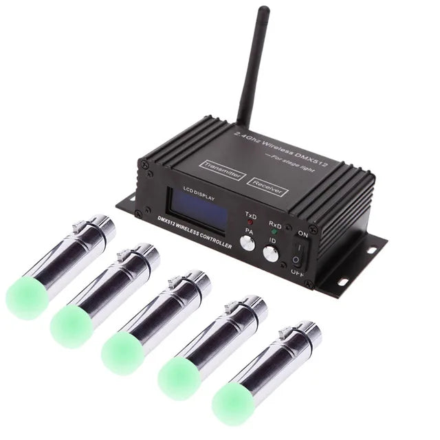 DMX512 ISM Dif LCD DMX Wireless Receiver&Transmitter 2.4G LED Controller For Stage Par DJ Disco Party Bar Lights Moving Heads