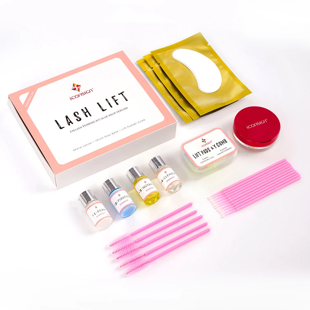 ICONSIGN Glue Balm Lash Lift Kit Eyelash Perming Kit Enhancer Curling Eye Lash Lifting For 30 to 45 Days Make Up Tools