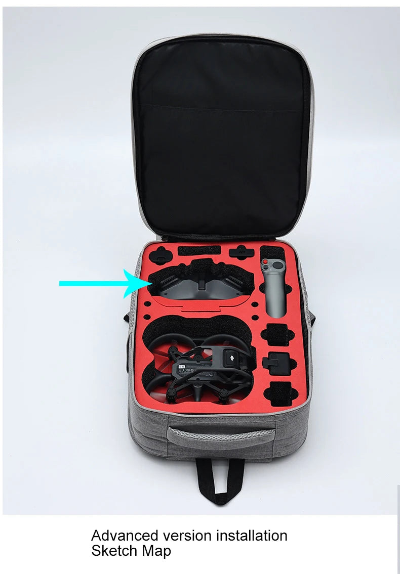 For DJI Avata Backpack Flight Glasses Storage Bag For DJI Avata Remote Control Storage Case