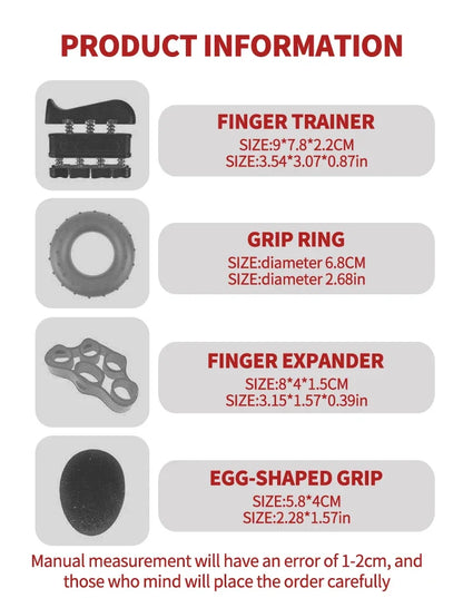 Adjustable Finger And Forearm Strengthening Kit - Improve Grip Strength And Flexibility With Resistance Hand Grippers