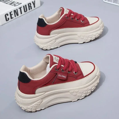 The New Retro Women Shoes Spring Platform Shoes Casual Sneakers Versatile Fashion Designer Shoes High Quality  Women Sneakers